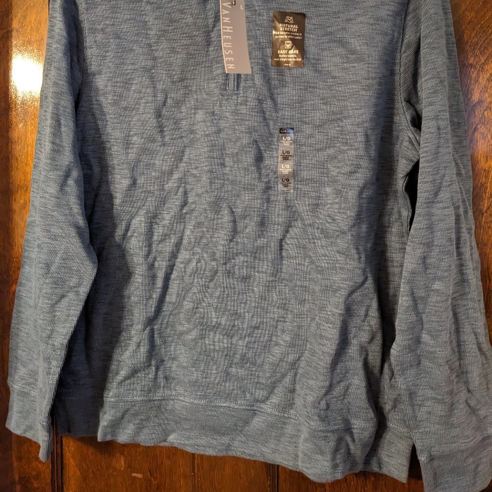 NWT Blue Quarter Zip Sweater - Picture 6 of 6